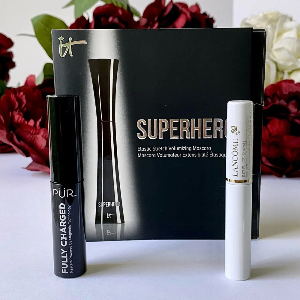 Lancôme, IT Cosmetics and PÜR Travel Size Mascaras